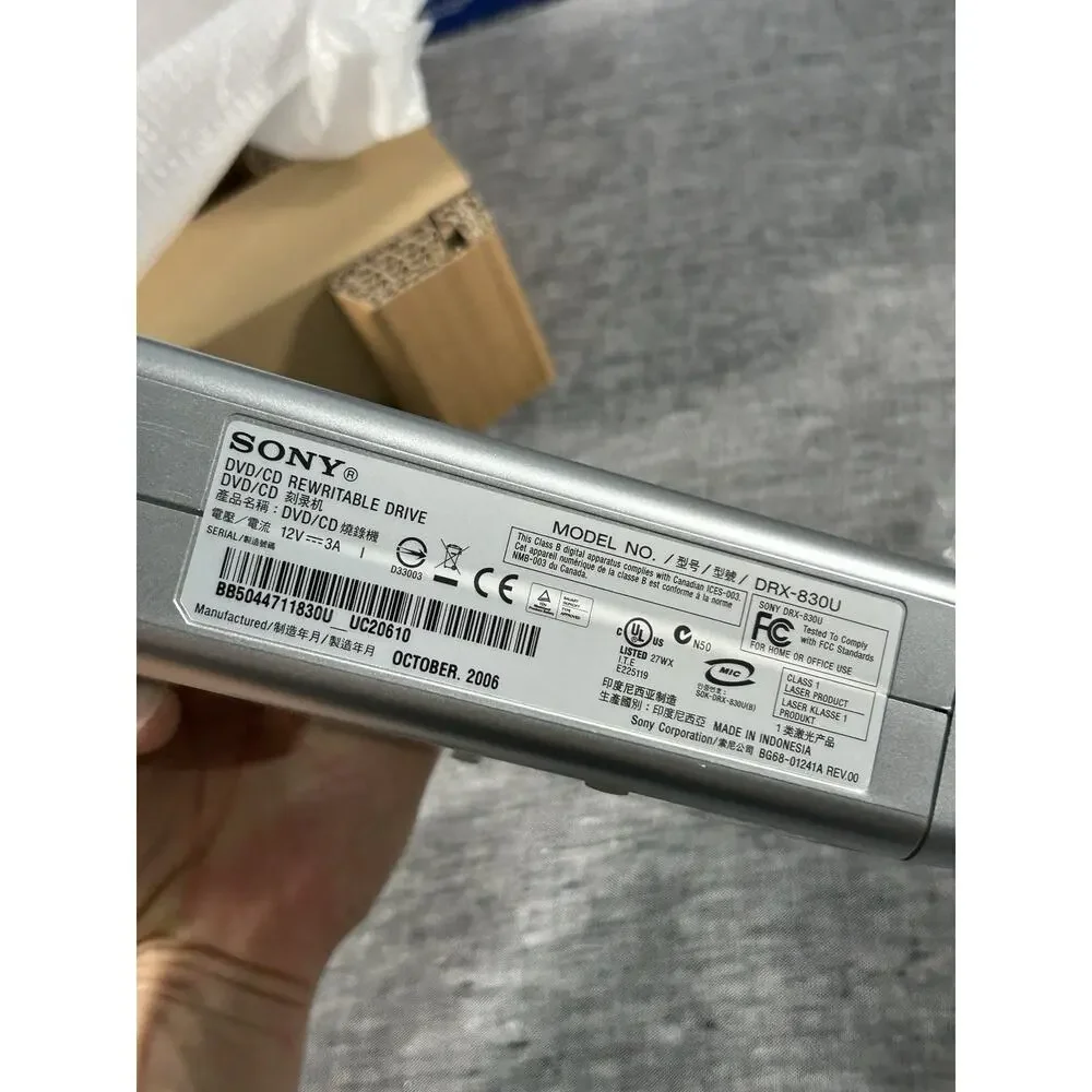 SONY Nero DRX-830U DVD/CD Rewritable Drive DVD R 18x Windows Computer Hardware